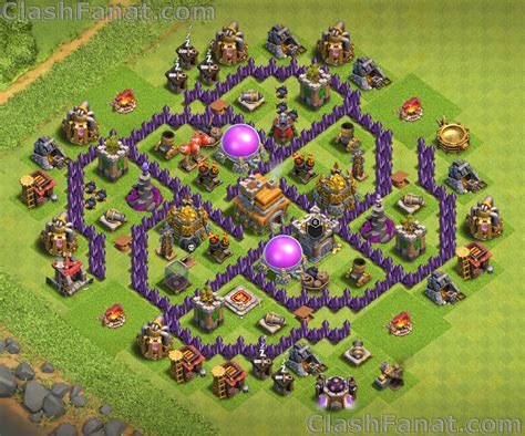 th 7 base layout|clash of clan bases town hall 7.